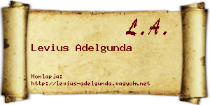 Levius Adelgunda névjegykártya